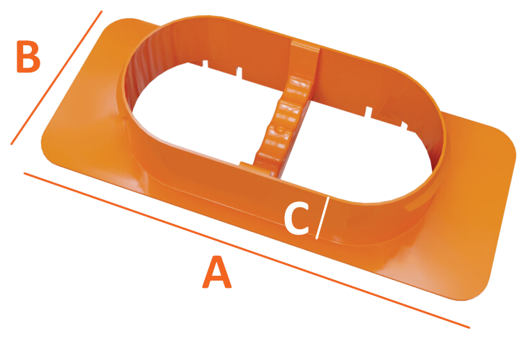 Baillindustrie - Dimensions des piquages et obturateur pour plénum modulable